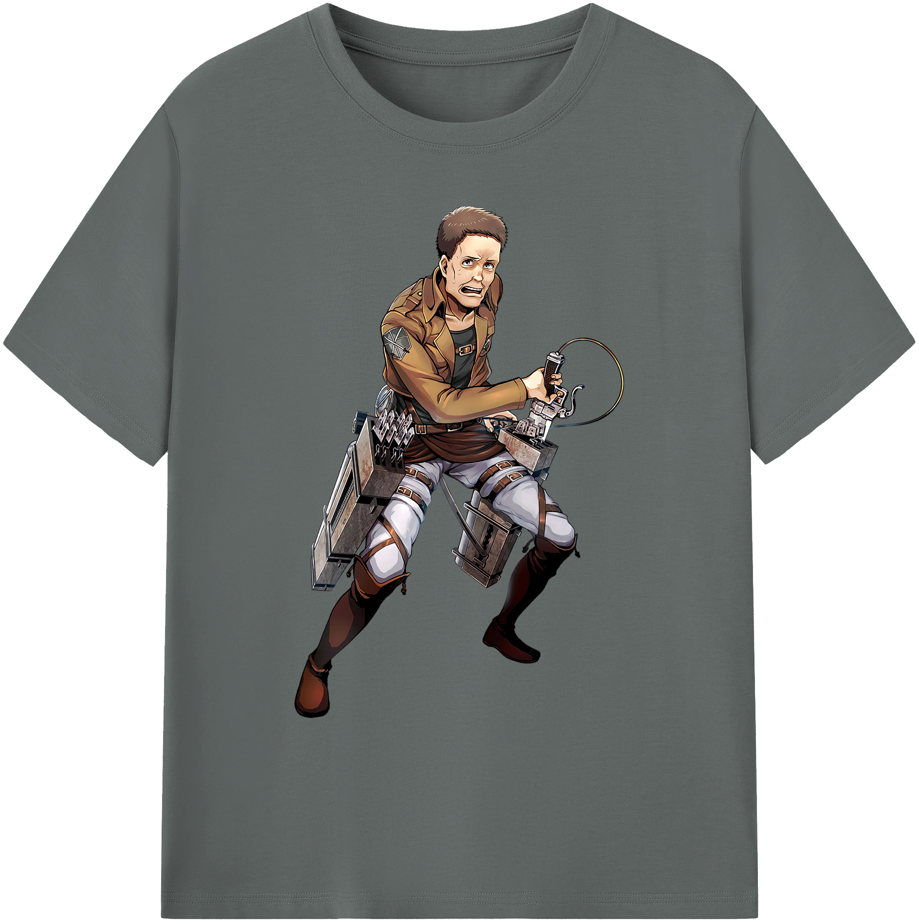 （画像用） 進撃の巨人 Attack on Titan 綿100％ メンズ半袖Tシャツ｜肌触りやわらか＆通気性